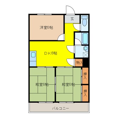 第2磯部コーポの物件間取画像